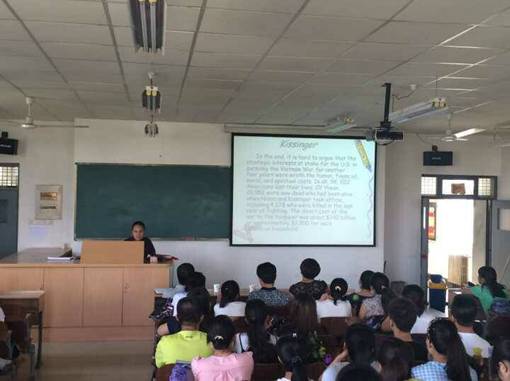 张海涛调研员作报告现场